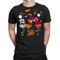 Flamingo Tropical Funny Flamingo Mummy Witches Pumpkin Halloween Costu T-shirt | Artistshot