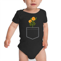 Marigold Flowers In Your Pocket T Shirt Baby Bodysuit | Artistshot