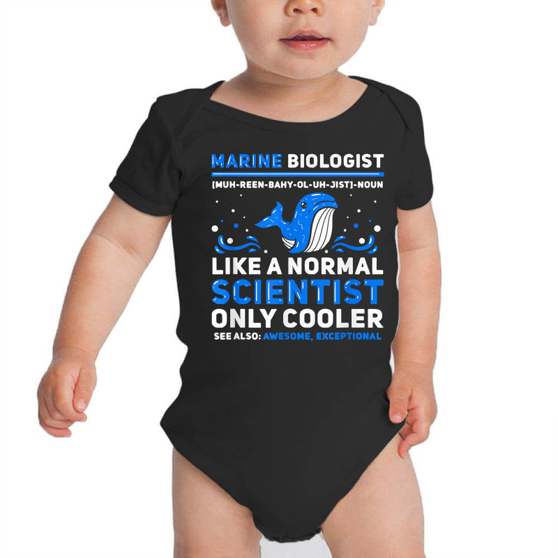 Marine Biologist Definition   Marine Biology T Shirt Baby Bodysuit by nevinsledowtinwq | Artistshot