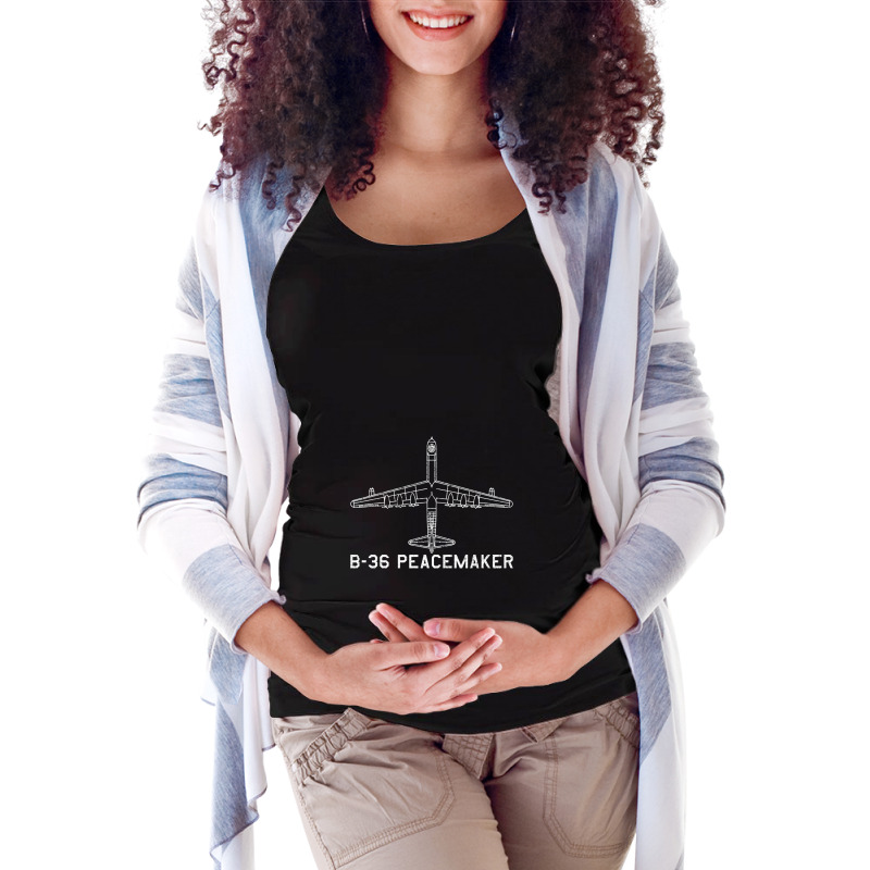 Convair B 36 Peacemaker Airplane Aircraft Blueprint Plane Maternity Scoop Neck T-shirt | Artistshot