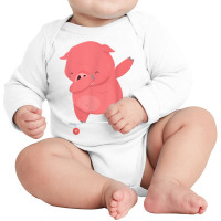 Skateboarding Pig Or Hog On Skateboard Gift For Skater T Shirt Long Sleeve Baby Bodysuit | Artistshot