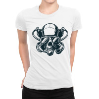 Scuba Diver Twinset Diving Theme Ladies Fitted T-shirt | Artistshot