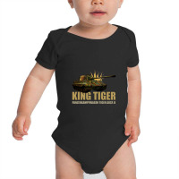 King Tiger Ii Panzer Tank World War Two German Army Baby Bodysuit | Artistshot