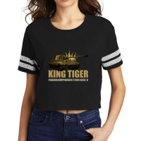 King Tiger Ii Panzer Tank World War Two German Army Scorecard Crop Tee | Artistshot