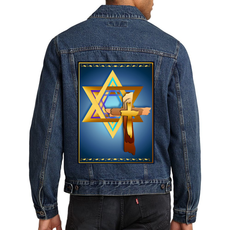 Birthday Gifts Cross Triangle Funny Gifts Men Men Denim Jacket by ArtistBarrett | Artistshot