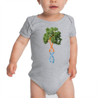 Dna Tree Of Life Earth Science Genetics Environment Biology Raglan Bas Baby Bodysuit | Artistshot