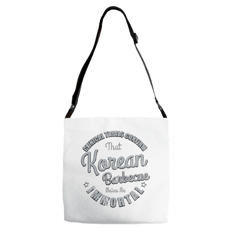 Clinical Trials Confirm   Vintage Korean Barbecue Theme T Shirt Adjustable Strap Totes | Artistshot