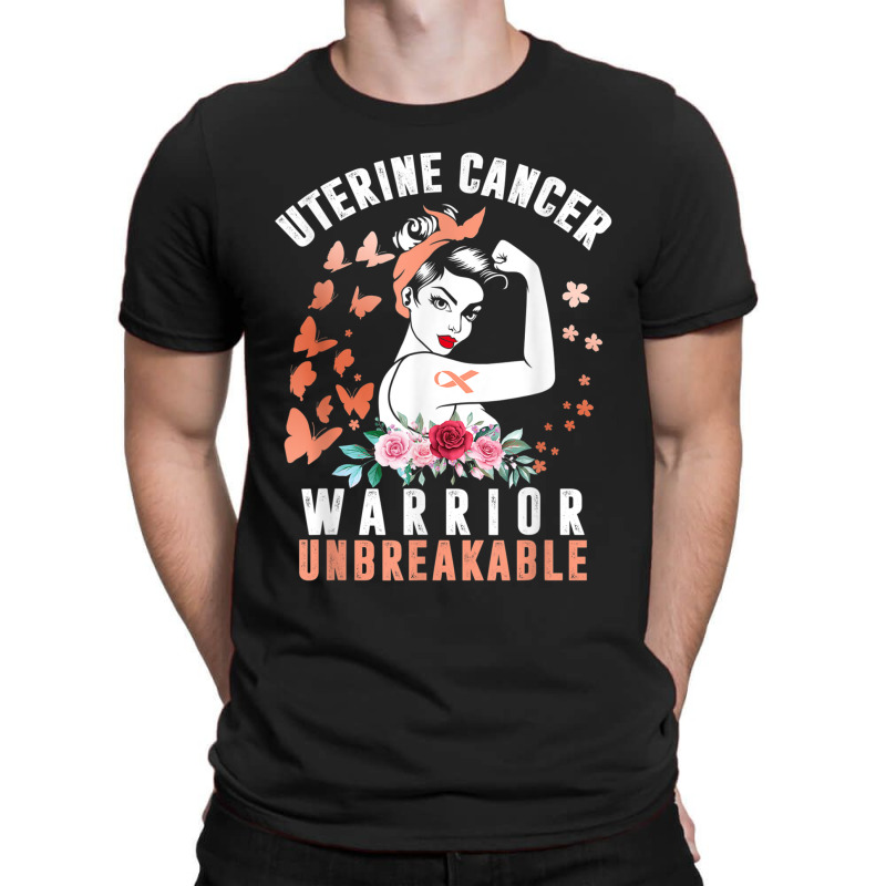 Uterine Cancer Awareness Warrior Unbreakable Strong Woman T-shirt | Artistshot