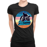 Retro Heeler Australian Cattle Dog 60s 70s Ladies Fitted T-shirt | Artistshot