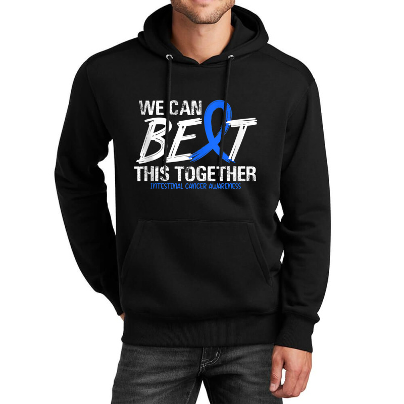 We Can Beat This Together Blue Ribbon Intestinal Cancer Unisex Hoodie by LaytonDesign | Artistshot