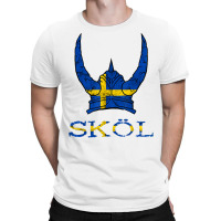 Skol Swedish Viking Helmet Sweden Nordic Northman Swede T Shirt T-shirt | Artistshot