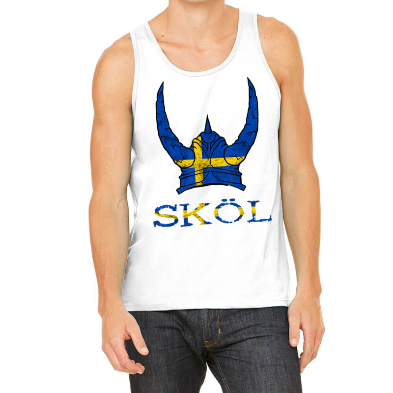 Skol Swedish Viking Helmet Sweden Nordic Northman Swede T Shirt Tank Top | Artistshot