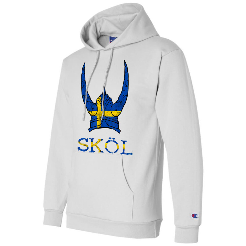 Skol Swedish Viking Helmet Sweden Nordic Northman Swede T Shirt Champion Hoodie | Artistshot