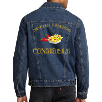 Nacho Average Constable Funny Hispanic Mexican Police T Shirt Men Denim Jacket | Artistshot