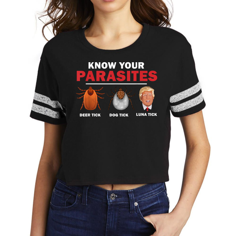 Retro Know Your Parasites Luna Tick Anti Trump 86 45 Gift T Shirt Scorecard Crop Tee by milkeyderamse | Artistshot