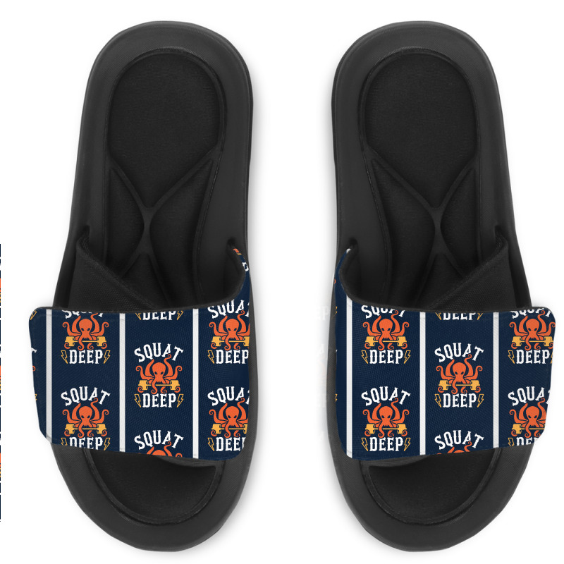 Squat Deep Kraken Poster Slide Sandal | Artistshot