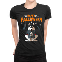 Siberian Husky Halloween Costume Dog Owner Premium Ladies Fitted T-shirt | Artistshot