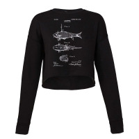 Fish Bait 1908 Patent, The Fish Bait 1908 Patent, Fish Bait 1908 Paten Cropped Sweater | Artistshot