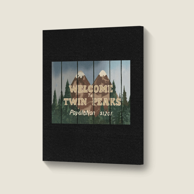 Twin Peaks Inspireds, Twin Peaks Inspireds Vintage, Twin Peaks Inspire Portrait Canvas Print | Artistshot