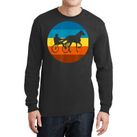 Harness Racing Retro Sunset Horse Race   Harness Racers T Shirt Long Sleeve Shirts | Artistshot