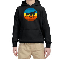 Harness Racing Retro Sunset Horse Race   Harness Racers T Shirt Youth Hoodie | Artistshot