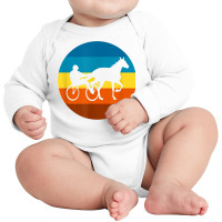 Harness Racing Retro Sunset Horse Race   Harness Racers T Shirt Long Sleeve Baby Bodysuit | Artistshot