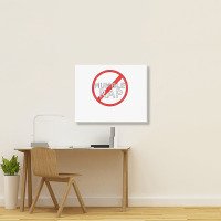 Stop Mumble Rap Hiphop Design Landscape Canvas Print | Artistshot