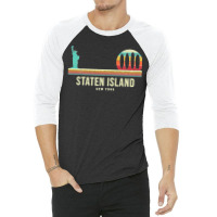 Staten Island New York Premium 3/4 Sleeve Shirt | Artistshot