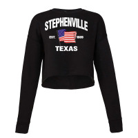 Stephenville Texas Tx Usa Stars & Stripes Vintage Style Premium Cropped Sweater | Artistshot