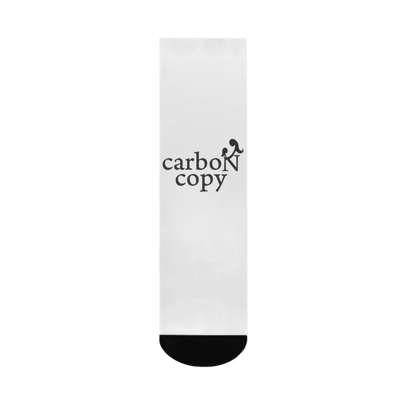 Menmommy Carbon Copy   Black Print Crew Socks | Artistshot