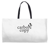 Menmommy Carbon Copy   Black Print Weekender Totes | Artistshot