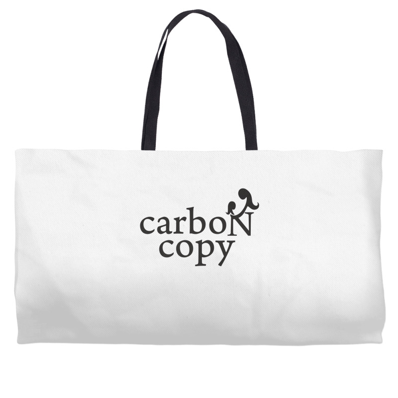 Menmommy Carbon Copy   Black Print Weekender Totes | Artistshot