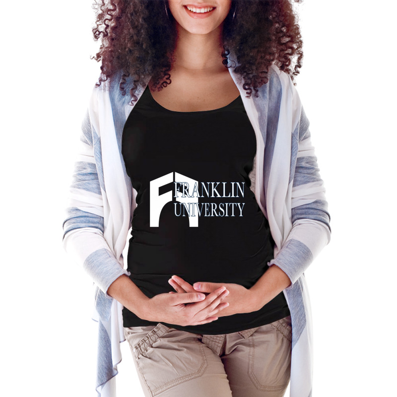 Franklin University Maternity Scoop Neck T-shirt by ShelaRenayKaeser | Artistshot