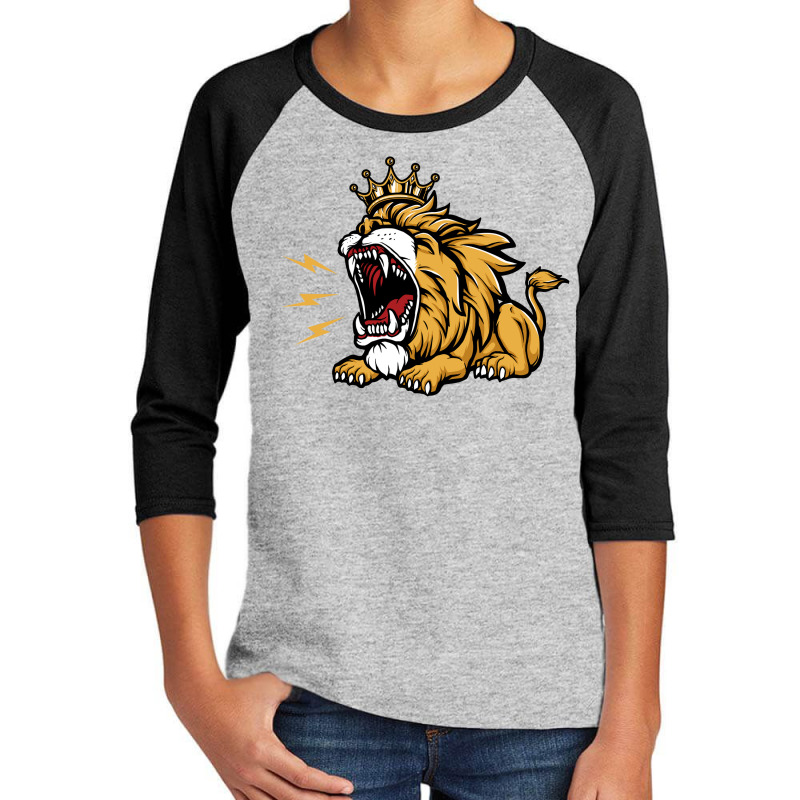 King Of The Roar Youth 3/4 Sleeve by cithu09 | Artistshot