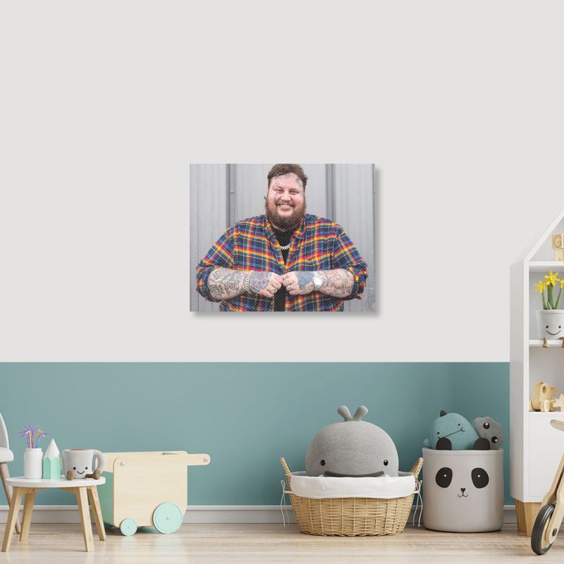 Jelly Roll Smile Landscape Canvas Print | Artistshot