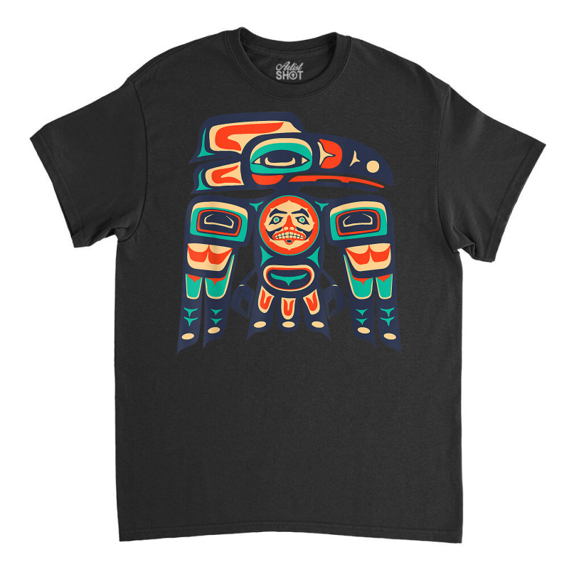 Alaska, Raven Haida Tribal Art, Native American Totem T Shirt Classic T-shirt by caulkyuladdenrxi | Artistshot