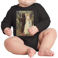 Bear Consoling Weeping Bride Long Sleeve Baby Bodysuit | Artistshot