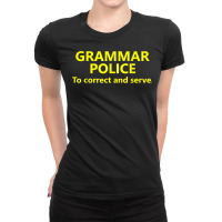 Grammar Police Halloween Costume Shirt To Correct And Serve Ladies Fitted T-shirt | Artistshot