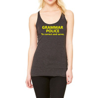 Grammar Police Halloween Costume Shirt To Correct And Serve Racerback Tank | Artistshot