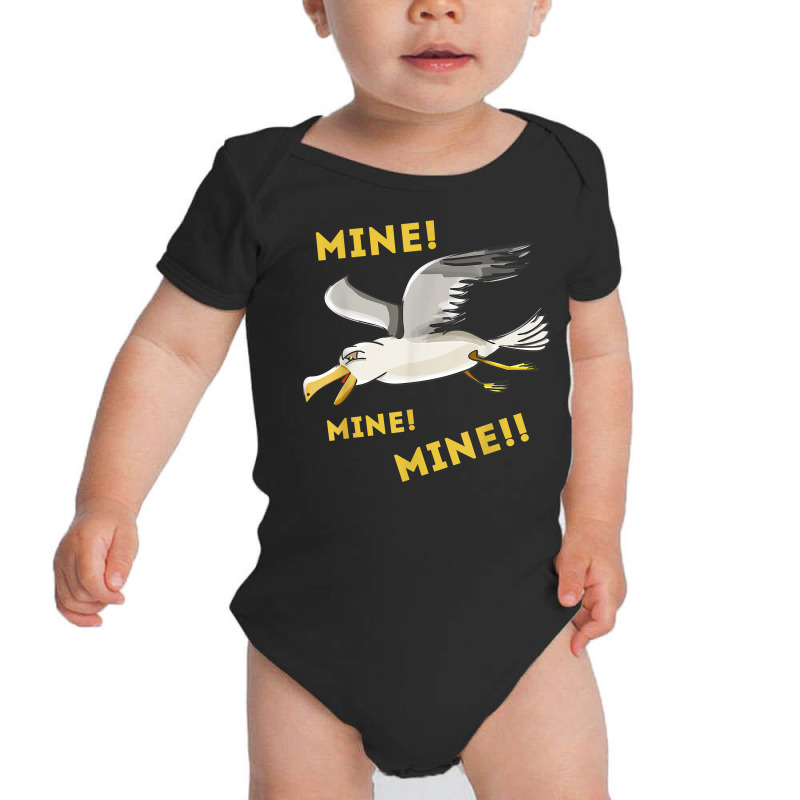 Funny Seagull Mine Mine Mine! Kids With Cute Seabird T Shirt Baby Bodysuit by fallenafsericebe | Artistshot