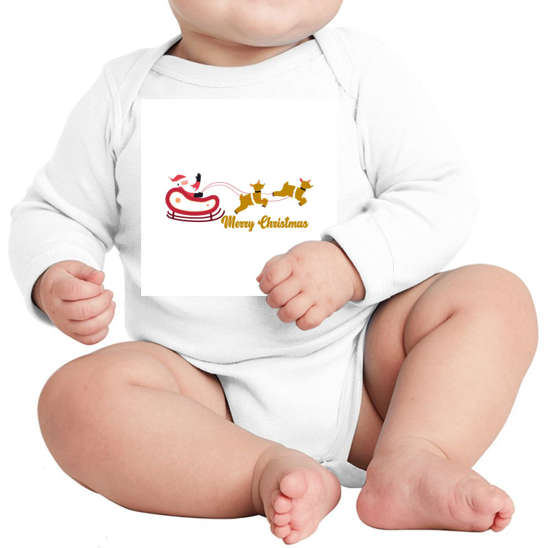 Merry Christmas & Happy New Year Tshirt Long Sleeve Baby Bodysuit | Artistshot