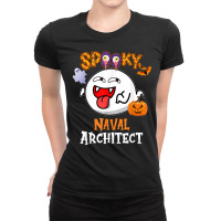 Boo Halloween Costume Spooky Naval Architect T Shirt Ladies Fitted T-shirt | Artistshot