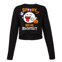 Boo Halloween Costume Spooky Naval Architect T Shirt Cropped Sweater | Artistshot