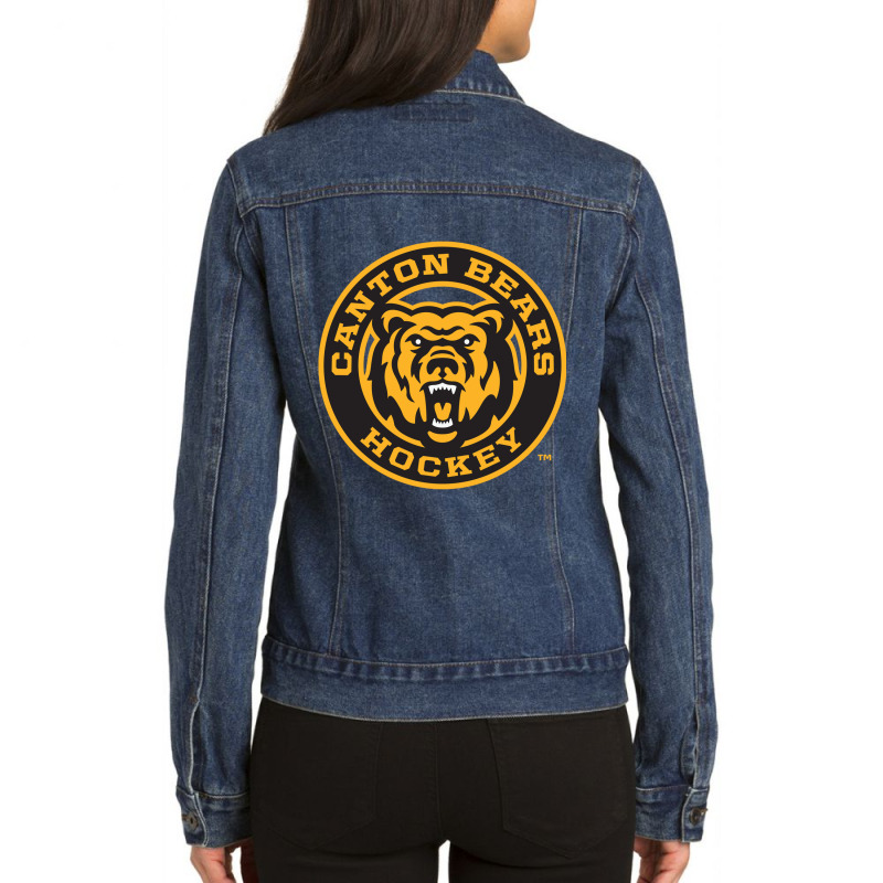 Canton Bears Hockey Ladies Denim Jacket | Artistshot