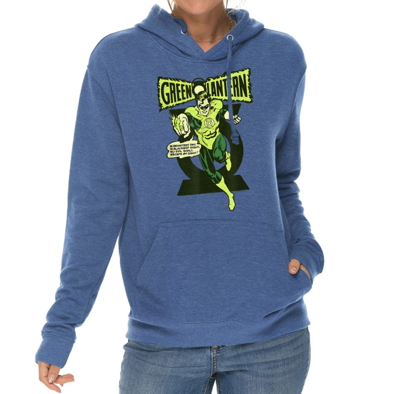 Green Lantern Retro Oath T Shirt Lightweight Hoodie | Artistshot