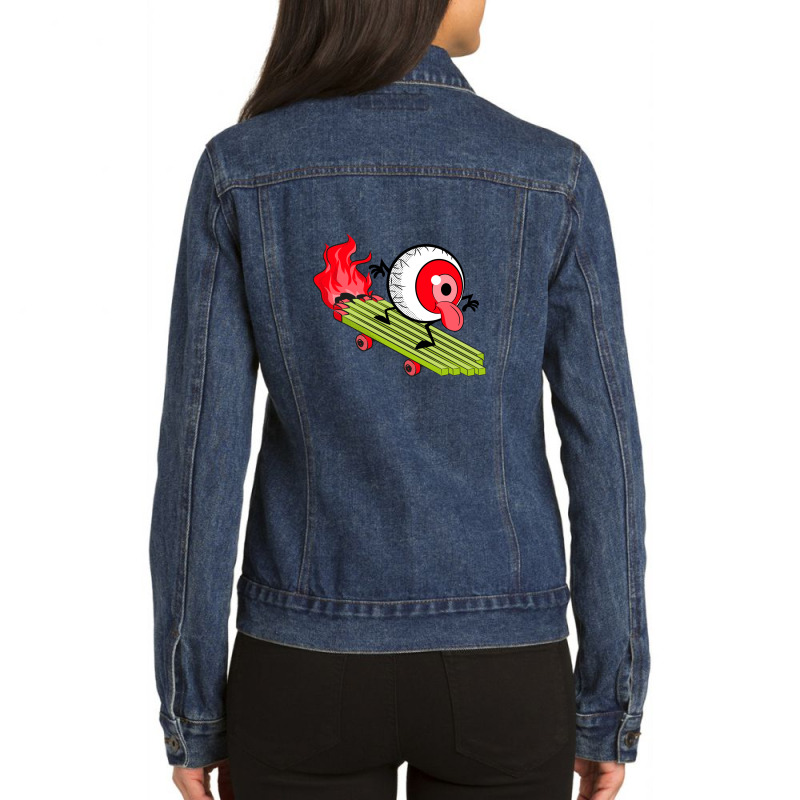 Skaters Eye Ladies Denim Jacket | Artistshot