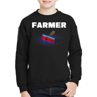 Farmer Off Duty Funny Farming Humor Farm Work Sayings T Shirt Youth Sweatshirt | Artistshot