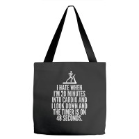 Hate When Cardio   Lifting Weights Funny Gym & Workout Shirt Tote Bags | Artistshot