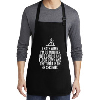 Hate When Cardio   Lifting Weights Funny Gym & Workout Shirt Medium-length Apron | Artistshot