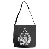 Hate When Cardio   Lifting Weights Funny Gym & Workout Shirt Adjustable Strap Totes | Artistshot